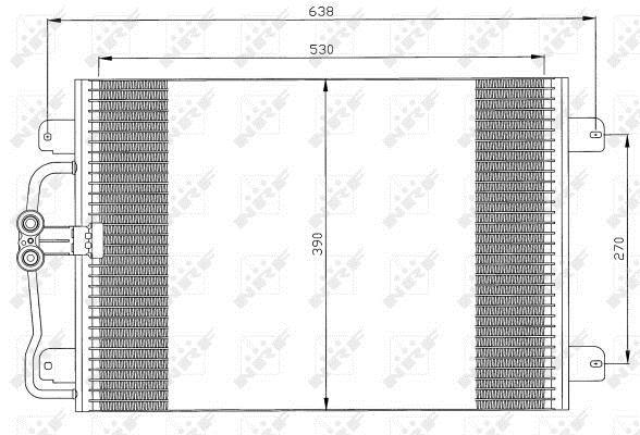Condensador, aire acondicionado NRF B.V. ref. 35832