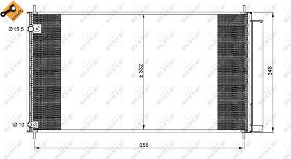 Condensador de climatização NRF B.V. ref. 35838