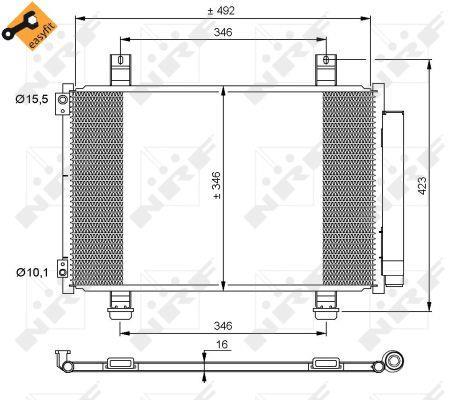 Condensador de climatização NRF B.V. ref. 35854