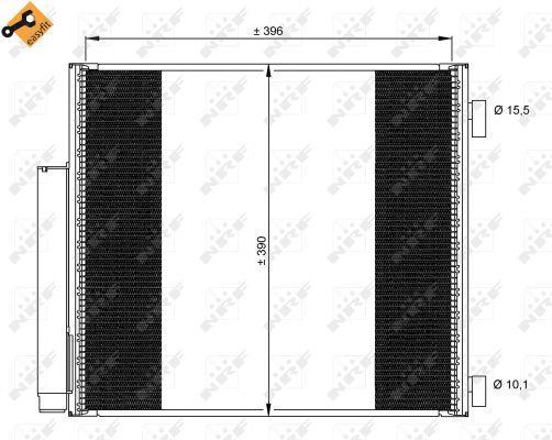 Condensador, aire acondicionado NRF B.V. ref. 35859