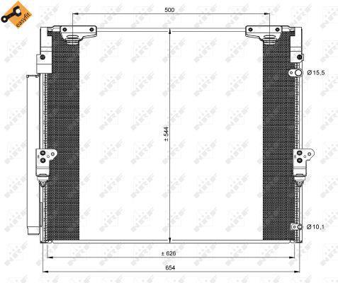 Condensador, aire acondicionado NRF B.V. ref. 35862