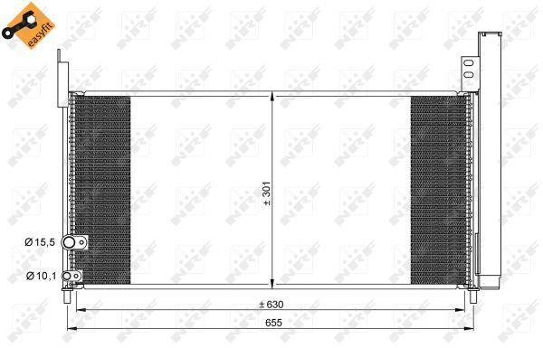 Condensador de climatização NRF B.V. ref. 35863