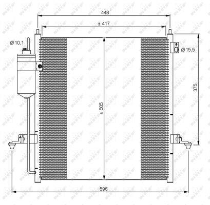 Condensador de climatização NRF B.V. ref. 35871