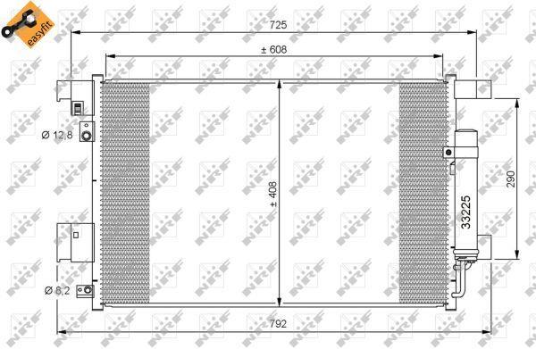 Condensador de climatização NRF B.V. ref. 35872