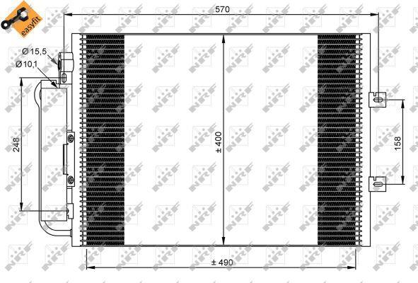 Condensador de climatização NRF B.V. ref. 35879