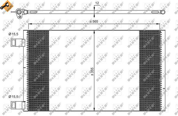 Condensador de climatização NRF B.V. ref. 35902
