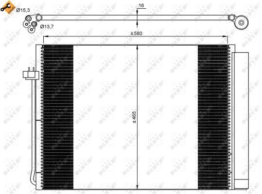 Condensador de climatização NRF B.V. ref. 35906