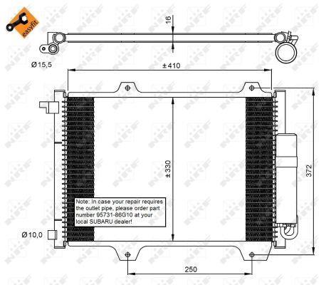 Condensador, aire acondicionado NRF B.V. ref. 35907