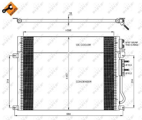 Condensador de climatização NRF B.V. ref. 35920