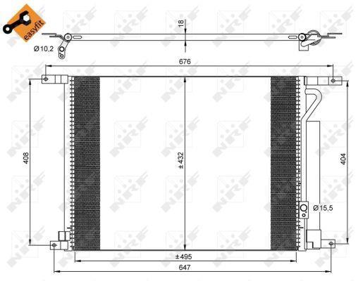 Condensador de climatização NRF B.V. ref. 35931