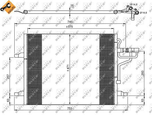 Condensador de climatização NRF B.V. ref. 35936
