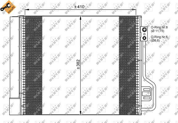 Condensador, aire acondicionado NRF B.V. ref. 35937