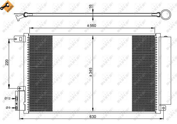 Condensador de climatização NRF B.V. ref. 35939