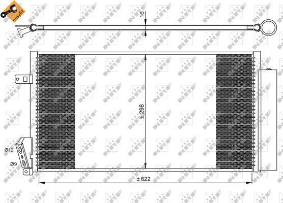Condensador, aire acondicionado NRF B.V. ref. 35940