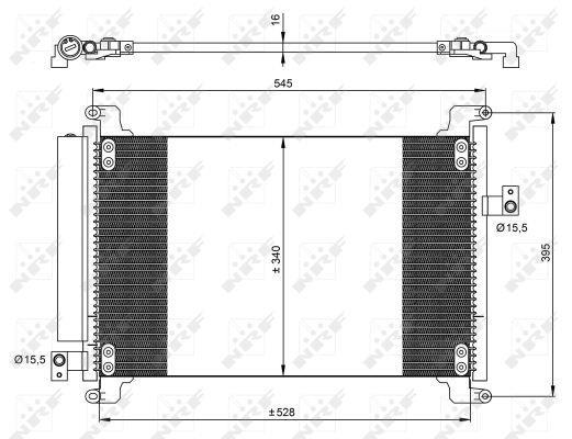 Condensador, aire acondicionado NRF B.V. ref. 35941