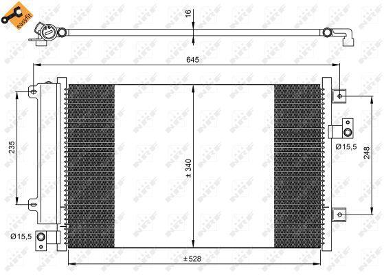 Condensador, aire acondicionado NRF B.V. ref. 35942
