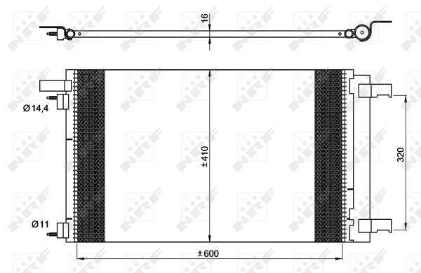 Condensador de climatização NRF B.V. ref. 35948
