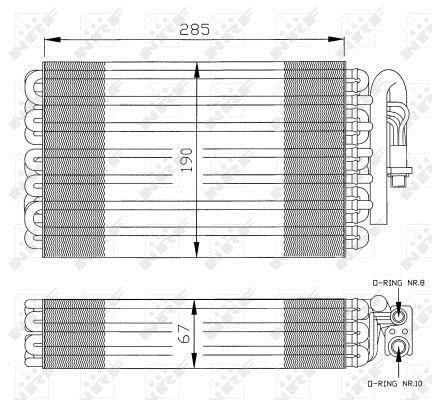 Evaporateur climatisation NRF B.V. 36026