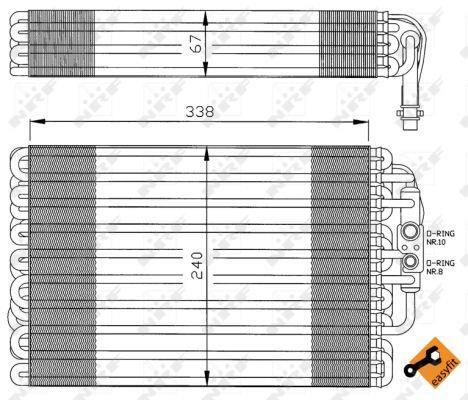 Evaporateur climatisation NRF B.V. 36034