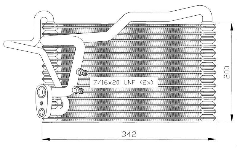 Evaporador, aire acondicionado NRF B.V. ref. 36035