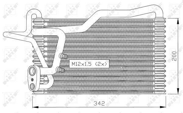 Evaporador, aire acondicionado NRF B.V. ref. 36036