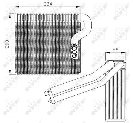 Evaporateur climatisation NRF B.V. 36063