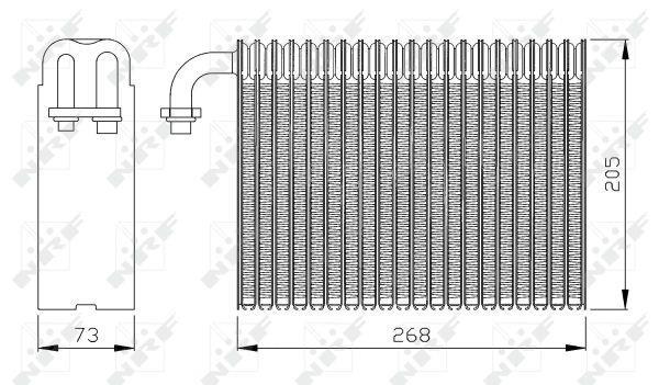 Evaporateur climatisation NRF B.V. ref. 36068