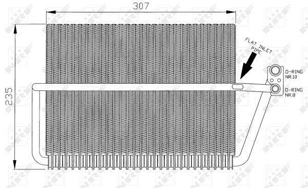Evaporateur climatisation NRF B.V. 36070