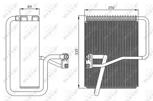 Evaporateur climatisation NRF B.V. ref. 36072