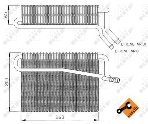 Evaporateur climatisation NRF B.V. 36076