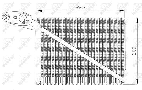 Evaporateur climatisation NRF B.V. ref. 36077