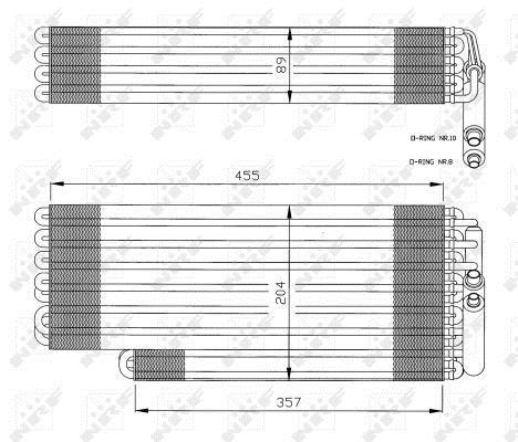 Evaporador, aire acondicionado NRF B.V. ref. 36078