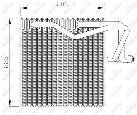 Evaporador, aire acondicionado NRF B.V. ref. 36095