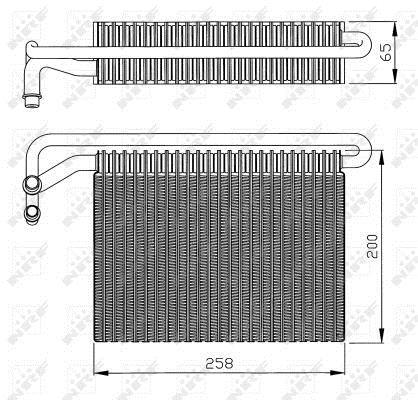 Evaporador de ar condicionado NRF B.V. ref. 36096