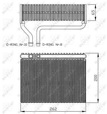 Evaporador, aire acondicionado NRF B.V. ref. 36099
