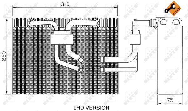 Evaporateur climatisation NRF B.V. ref. 36100