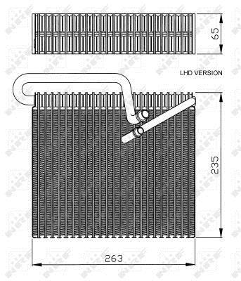 Evaporador, aire acondicionado NRF B.V. ref. 36102