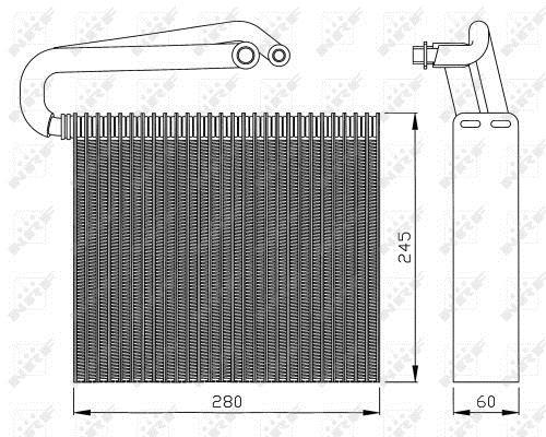 Evaporador, aire acondicionado NRF B.V. ref. 36110