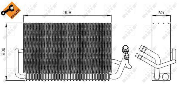 Evaporador de ar condicionado NRF B.V. ref. 36121