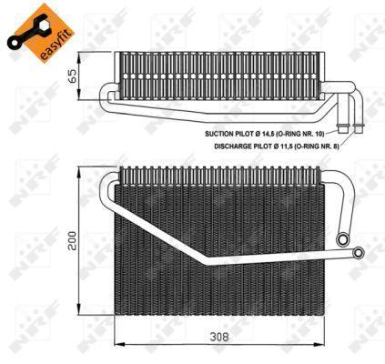 Evaporateur climatisation NRF B.V. 36122
