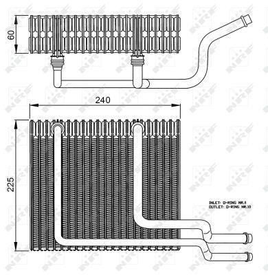 Evaporateur climatisation NRF B.V. 36151