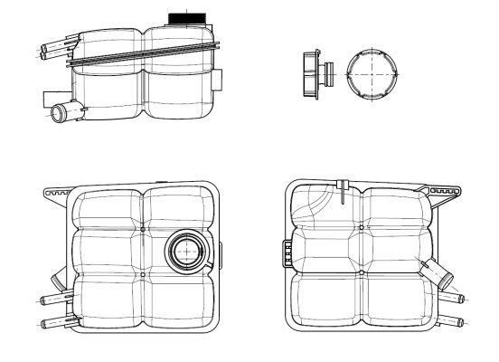 Vase d'expansion, liquide de refroidissement (Réservoir liquide de refroidissement) NRF B.V. ref. 454015