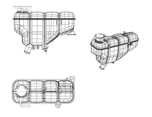 Vase d'expansion, liquide de refroidissement (Réservoir liquide de refroidissement) NRF B.V. ref. 454037