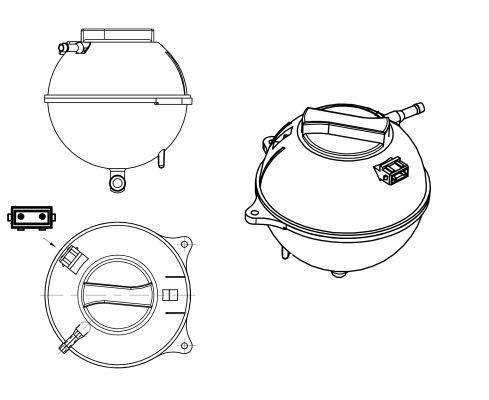 Vase d'expansion, liquide de refroidissement (Réservoir liquide de refroidissement) NRF B.V. ref. 454039