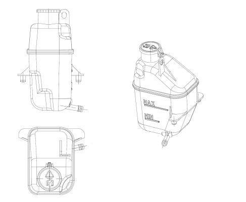 Vase d'expansion, liquide de refroidissement (Réservoir liquide de refroidissement) NRF B.V. ref. 454040