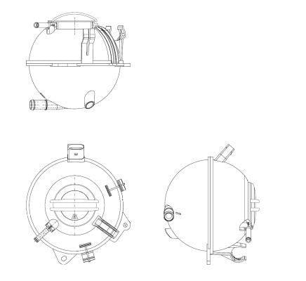 Vase d'expansion, liquide de refroidissement (Réservoir liquide de refroidissement) NRF B.V. ref. 454082