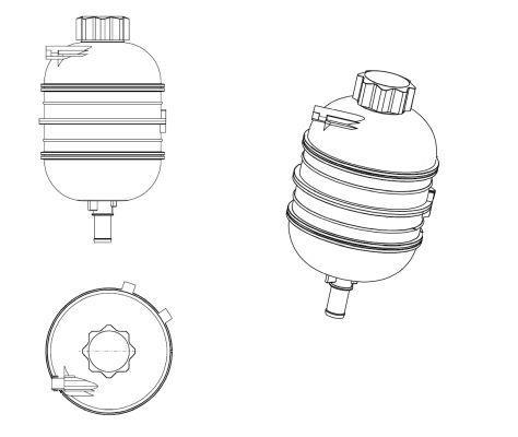 Vase d'expansion, liquide de refroidissement (Réservoir liquide de refroidissement) NRF B.V. ref. 454083