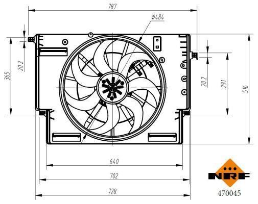 Ventilador, refrigeración del motor NRF B.V. ref. 470045