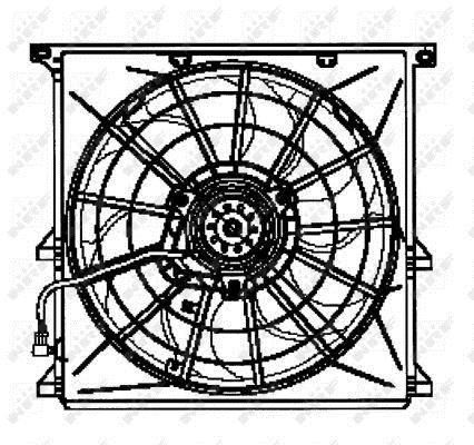 Ventilador, refrigeración del motor NRF B.V. ref. 47024