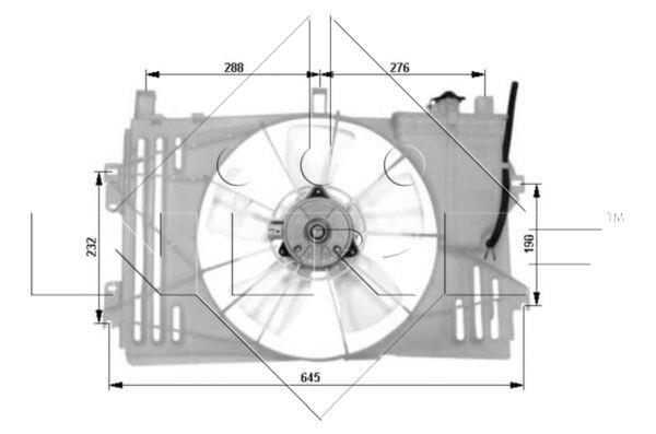 Ventilador, refrigeración del motor NRF B.V. ref. 47053